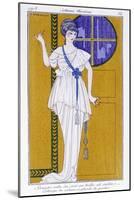 Evening Dress in Tulle and Satin - Illustration by George Barbier (1882-1932). in “” Journal Des Da-Georges Barbier-Mounted Giclee Print