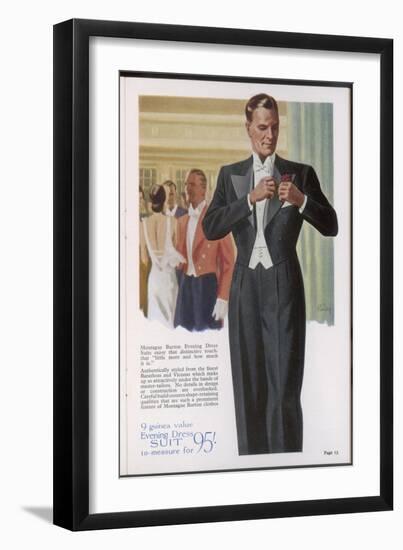 Evening Dress Suit 1938-null-Framed Art Print