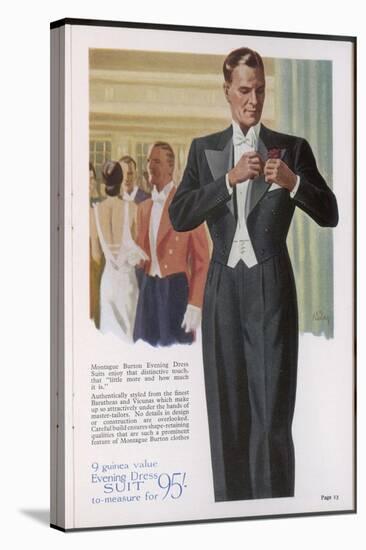 Evening Dress Suit 1938-null-Stretched Canvas