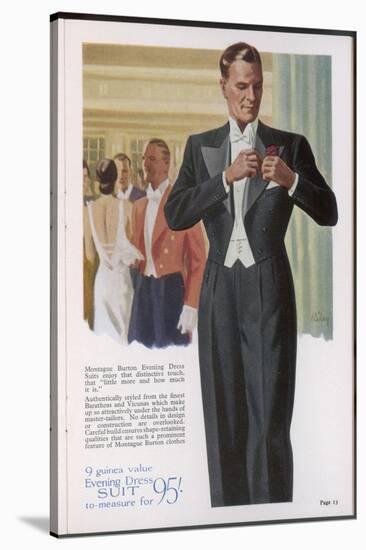 Evening Dress Suit 1938-null-Stretched Canvas