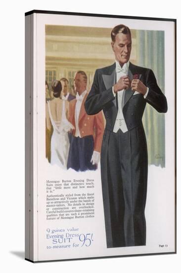 Evening Dress Suit 1938-null-Stretched Canvas