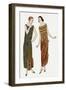 Evening Dresses by Drecoll, and Philippe and Gaston-null-Framed Art Print