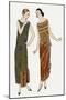 Evening Dresses by Drecoll, and Philippe and Gaston-null-Mounted Art Print