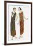Evening Dresses by Drecoll, and Philippe and Gaston-null-Framed Premium Giclee Print