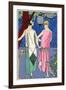 Evening Dresses by Philippe Et Gaston and Drecoll-null-Framed Art Print