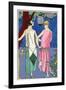 Evening Dresses by Philippe Et Gaston and Drecoll-null-Framed Art Print