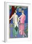 Evening Dresses by Philippe Et Gaston and Drecoll-null-Framed Art Print