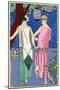 Evening Dresses by Philippe Et Gaston and Drecoll-null-Mounted Art Print