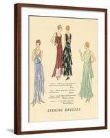 Evening Dresses-null-Framed Art Print