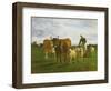 Evening, Driving Cattle, 1859-Constant-emile Troyon-Framed Giclee Print