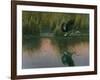 Evening Flight - Great Blue Heron-Wilhelm Goebel-Framed Giclee Print