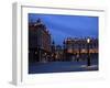 Evening Floodlit View of Place Stanislas and the Cathedral, Nancy, Lorraine, France-Richardson Peter-Framed Photographic Print