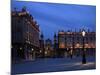 Evening Floodlit View of Place Stanislas and the Cathedral, Nancy, Lorraine, France-Richardson Peter-Mounted Photographic Print