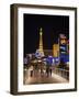 Evening from Walkway, Las Vegas Boulevard, the Strip, Las Vegas, Nevada, Usa-Walter Bibikow-Framed Photographic Print