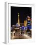 Evening from Walkway, Las Vegas Boulevard, the Strip, Las Vegas, Nevada, Usa-Walter Bibikow-Framed Photographic Print