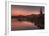 Evening Glow at Alpine Lake, Hope Valley-Vincent James-Framed Photographic Print