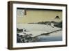 Evening Glow at Seta-Ando Hiroshige-Framed Giclee Print