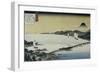 Evening Glow at Seta-Ando Hiroshige-Framed Giclee Print