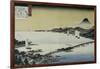 Evening Glow at Seta-Ando Hiroshige-Framed Giclee Print