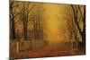 Evening Glow, c.1884-John Atkinson Grimshaw-Mounted Giclee Print