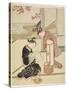 Evening Glow of the Lantern, after 1766-Suzuki Harunobu-Stretched Canvas