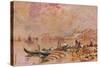 'Evening Glow, Venice', c1895-Alfred Edward East-Stretched Canvas