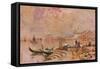 'Evening Glow, Venice', c1895-Alfred Edward East-Framed Stretched Canvas