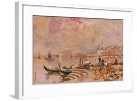 'Evening Glow, Venice', c1895-Alfred Edward East-Framed Giclee Print