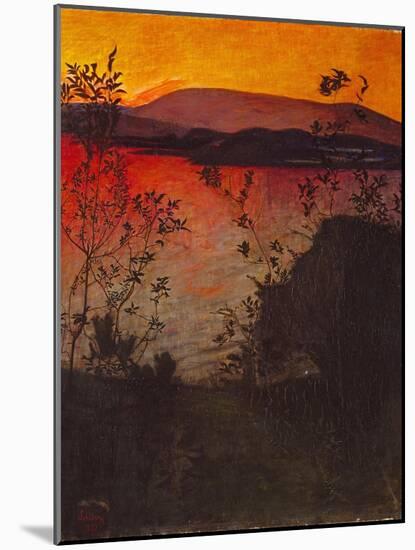 Evening Glow-Harald Sohlberg-Mounted Giclee Print