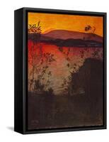 Evening Glow-Harald Sohlberg-Framed Stretched Canvas
