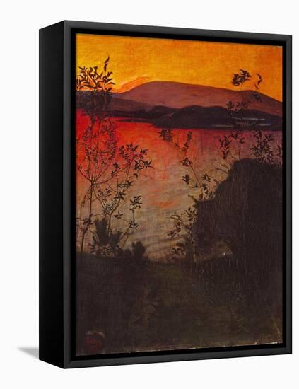 Evening Glow-Harald Sohlberg-Framed Stretched Canvas