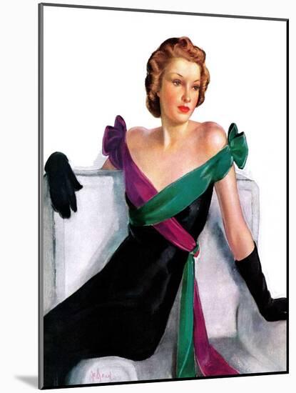 "Evening Gown,"May 21, 1938-Neysa Mcmein-Mounted Giclee Print