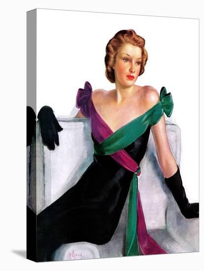 "Evening Gown,"May 21, 1938-Neysa Mcmein-Stretched Canvas