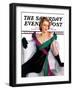 "Evening Gown," Saturday Evening Post Cover, May 21, 1938-Neysa Mcmein-Framed Premium Giclee Print