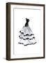 Evening Gown with Ruffles-Tina Amico-Framed Art Print