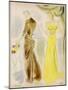 Evening Gowns by Balenciaga and Alix-null-Mounted Art Print