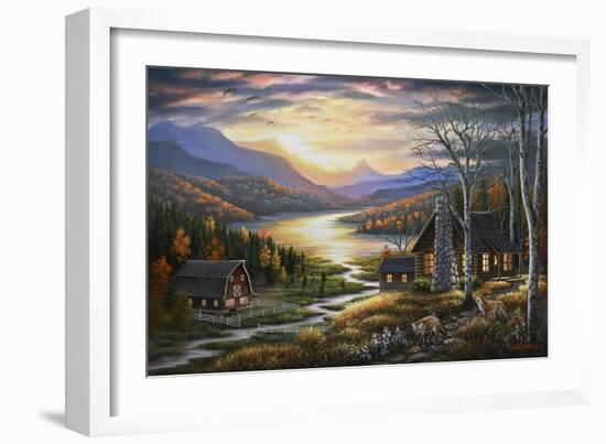 Evening Guests-Chuck Black-Framed Giclee Print