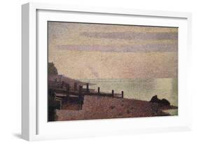 Evening, Honfleur-Georges Seurat-Framed Art Print