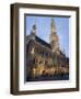 Evening, Hotel De Ville, Grand Place, Brussels, Belgium, Europe-Martin Child-Framed Photographic Print