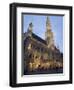 Evening, Hotel De Ville, Grand Place, Brussels, Belgium, Europe-Martin Child-Framed Photographic Print