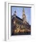 Evening, Hotel De Ville, Grand Place, Brussels, Belgium, Europe-Martin Child-Framed Photographic Print