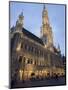 Evening, Hotel De Ville, Grand Place, Brussels, Belgium, Europe-Martin Child-Mounted Photographic Print