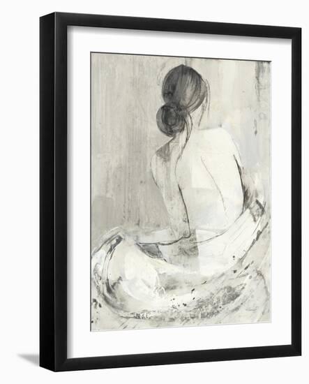 Evening I Neutral-Albena Hristova-Framed Art Print