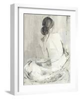 Evening I Neutral-Albena Hristova-Framed Art Print