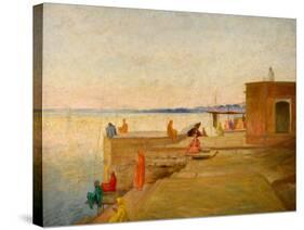Evening in Benares, India, 1912-William Rothenstein-Stretched Canvas