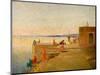 Evening in Benares, India, 1912-William Rothenstein-Mounted Giclee Print