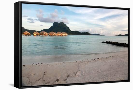 Evening in Bora Bora-Woolfy-Framed Stretched Canvas