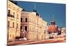 Evening in Helsinki - View from Market Square-benkrut-Mounted Photographic Print