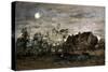 Evening in Honfleur, 1860S-Charles François Daubigny-Stretched Canvas