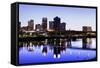 Evening in Little Rock-benkrut-Framed Stretched Canvas